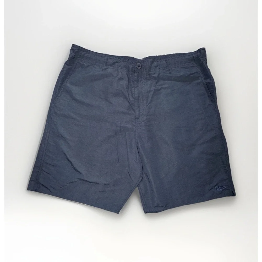 American Fishing Tackle Co. Blue Nylon Men's Shorts Size 40 Drawstring Pockets